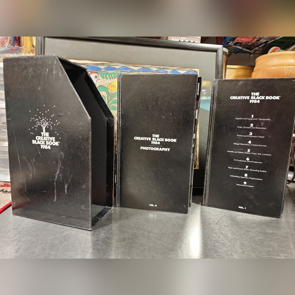 Vol 1 & 2 Box Set: The Creative Black Book Photography 1984 Tabbed Vintage